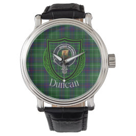 Duncan Scottish Clan Tartan and Crest Armbandsur