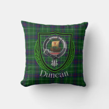 Duncan Scottish Klan Tartan och Vapensköld