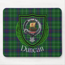 Duncan Scottish Klan Tartan & Vapensköld