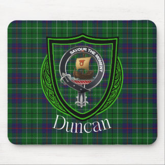 Duncan Scottish Klan Tartan & Vapensköld Musmatta