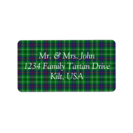Duncan Tartan Label Adressetikett