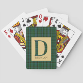 Duncan Tartan Monogram D Casinokort