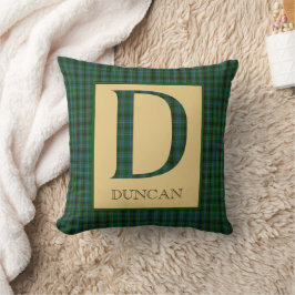 Duncan Tartan Monogram D Dekorativ kudde