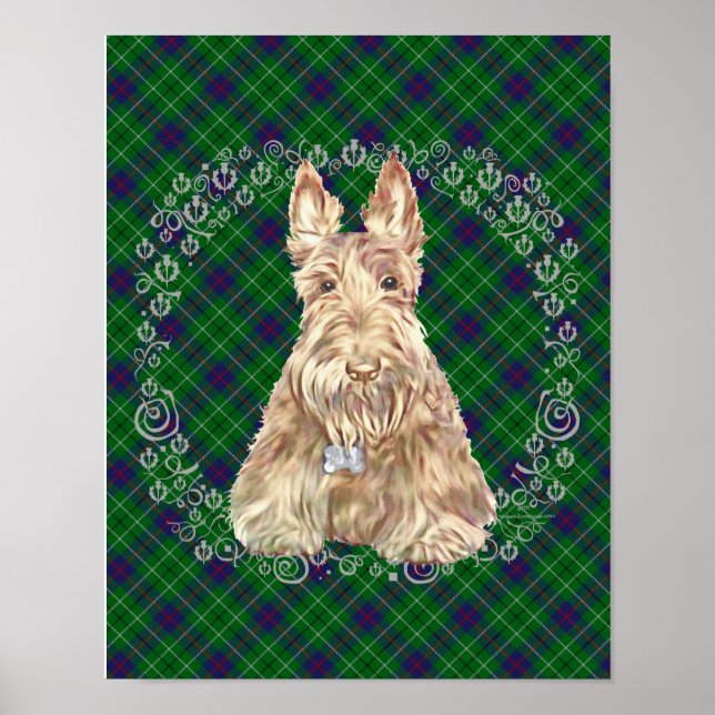 Duncan Tartan Scottie Poster (Framsidan)