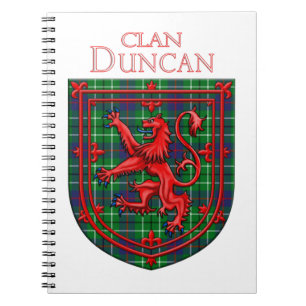 Duncan Tartan Scottish Play Lejon Rampant Anteckningsbok