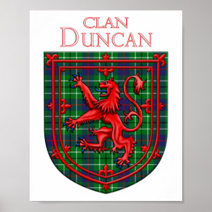 Duncan Tartan Scottish Play Lejon Rampant Poster