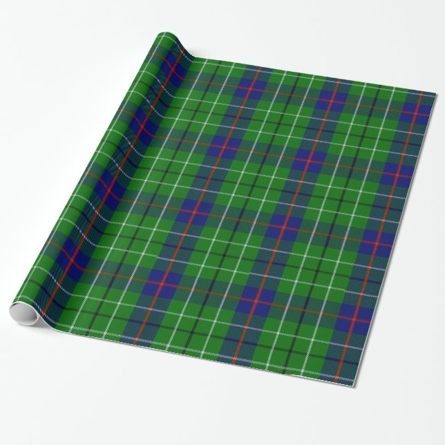 Duncan Tartan som slår in papper Presentpapper (Utrullad)