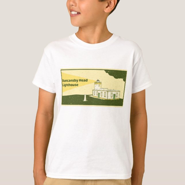 Duncansby Head Lighthouse T Shirt (Framsida)