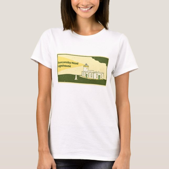 Duncansby Head Lighthouse T Shirt (Framsida)