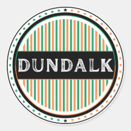 Dundalk City Pride Emblem – Irish Identity Runt Klistermärke