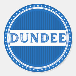 Dundee City Pride Emblem – skotsk identitet Runt Klistermärke