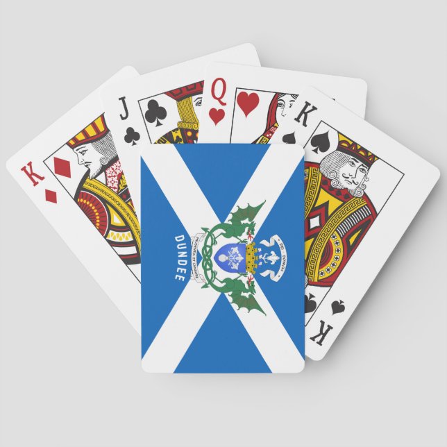Dundee coat of arms/ St. Andrew's Cross backdrop Casinokort (Baksidan)