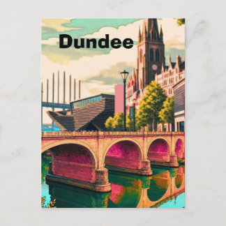 Dundee konsttryck, Dundee stadsbild affisch, tryck Helg Vykort