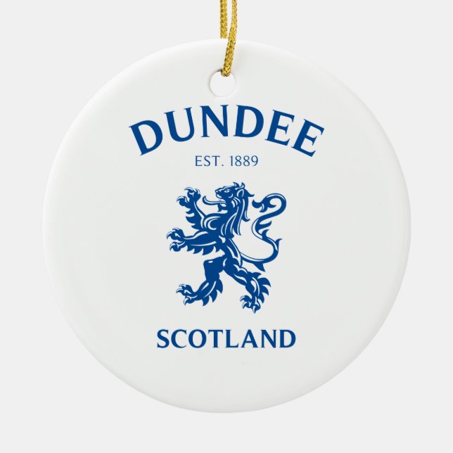 DUNDEE Scotland Julgransprydnad Keramik (Framsidan)