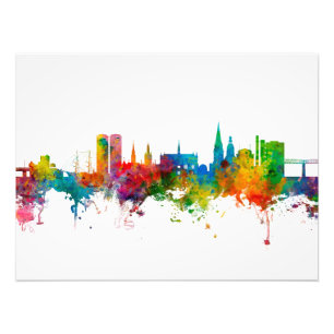 Dundee Scotland Skyline Fototryck