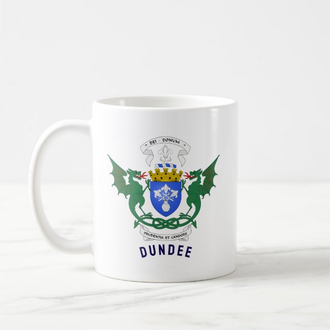 Dundee - Skottland - Vapen Kaffemugg (Vänster)