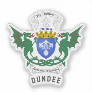 Dundee - Skottland - Vapen Klistermärken
