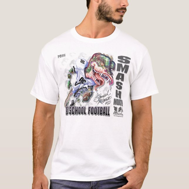 Dundersuccé-Mun Dinosaurfotboll Tee (Framsida)