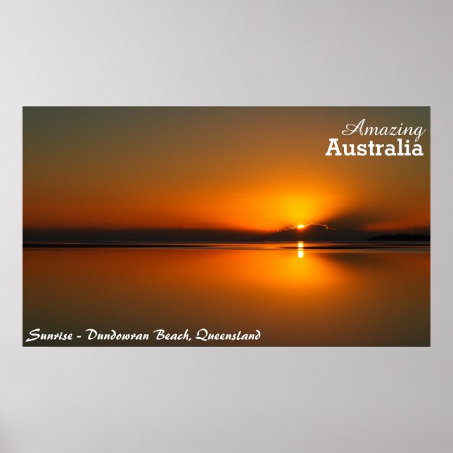 Dundowan Beach sunrise poster (Framsidan)
