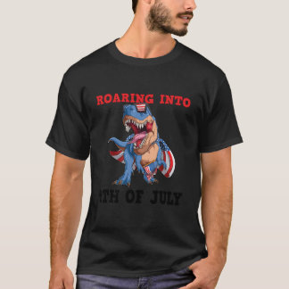 Dundrar in på 4:e juli fjärde juli t shirt
