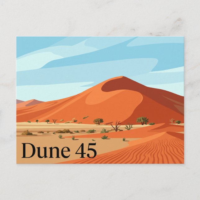 Dune 45 Sossusvlei Namibia Vykort (Framsida)