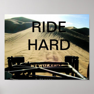 Dune Buggy Ansikte the Dunes 'Ride Hard' Poster