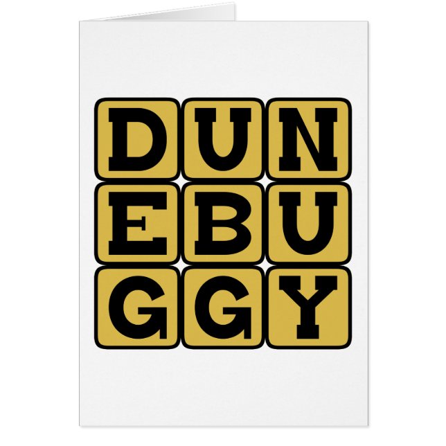 Dune Buggy, Beach Transport Hälsningskort (Framsidan)