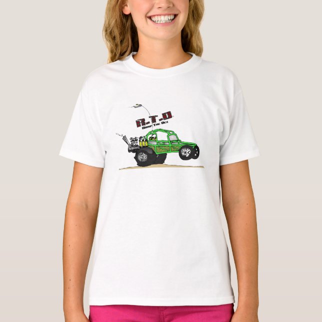 Dune Buggy Roligt! T-shirt (Framsida)