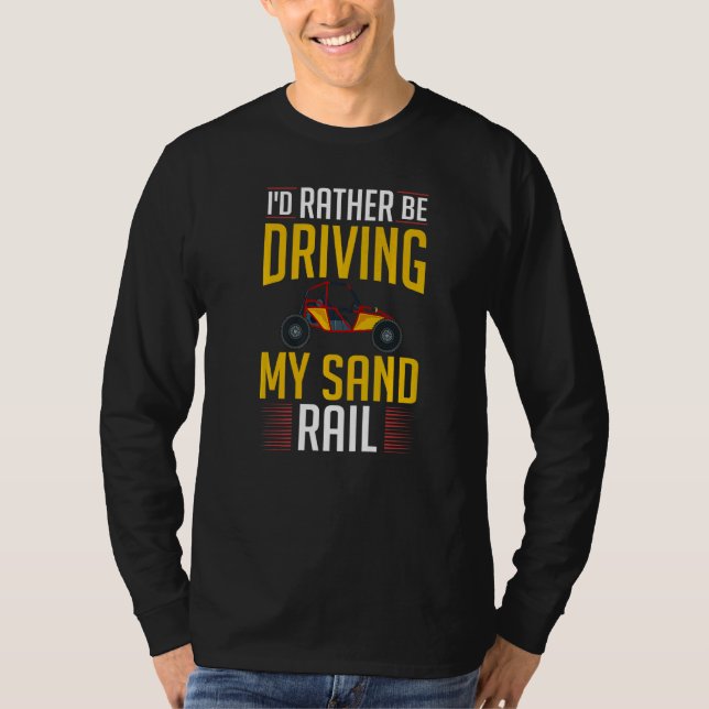 Dune Buggy Sand Rail Car Tävla Beach Desert Rc Dr. T Shirt (Framsida)