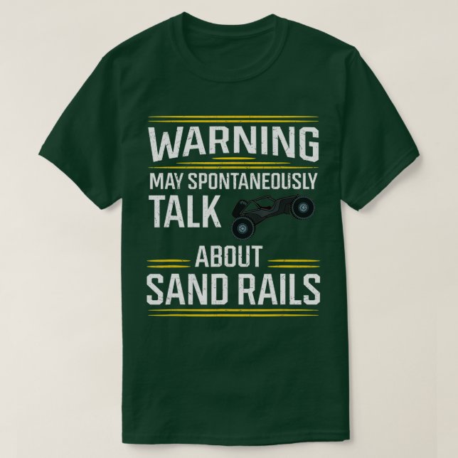 Dune Buggy Sand Rail Car Tävla Beach Desert Rc Dr. T Shirt (Design framsida)