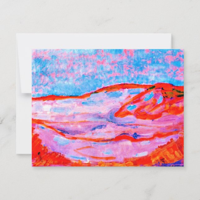 Dune IV-färgbilder av Piet Mondrian Kort (Framsida)