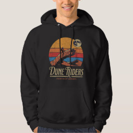 Dune Riders Retro Ökenplanet Hoodie