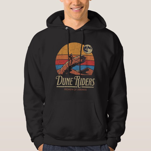 Dune Riders Retro Ökenplanet Hoodie (Framsida)