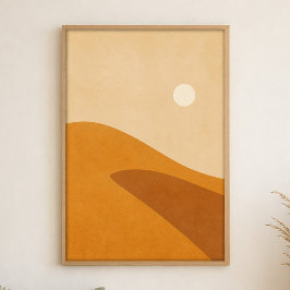 Dune Shadow Gouache Boho Art Affisch