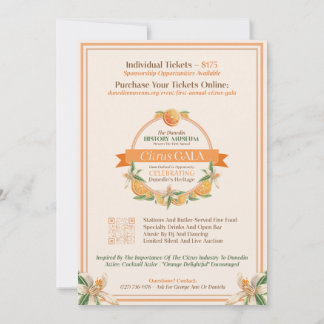 Dunedin History Museum 2025 Citrus Gala Inbjudningar