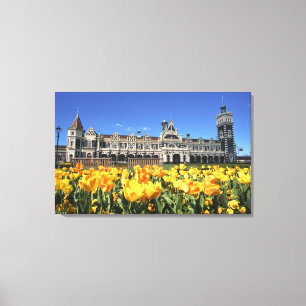 Dunedin järnvägsstation canvastryck