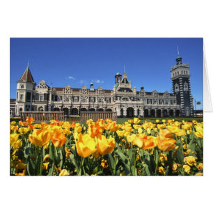 Dunedin järnvägsstation hälsningskort