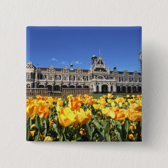 Dunedin järnvägsstation knapp (Framsida)