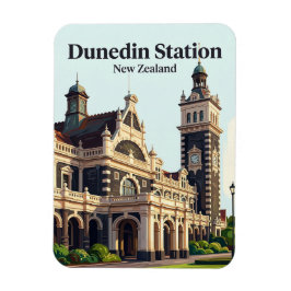 Dunedin järnvägsstation Nya Zeeland Magnet