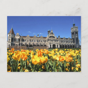 Dunedin järnvägsstation vykort
