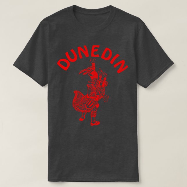Dunedin New Zealand Retro Tourist Souvenir T Shirt (Design framsida)