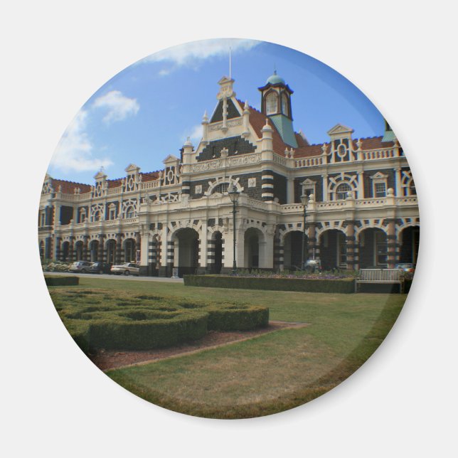 Dunedin Railway Station, Nya Zeeland Magnet (Framsidan)