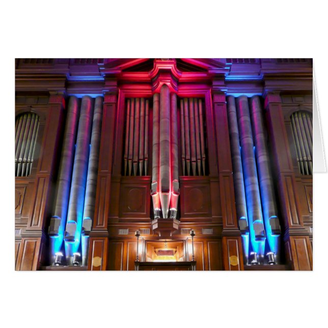 Dunedin Town Hall pipe organ Hälsningskort (Framsidan Horizontal)