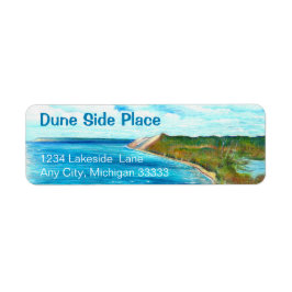 Dunes Coastal Shore Sjö Personalize Returadress Etikett