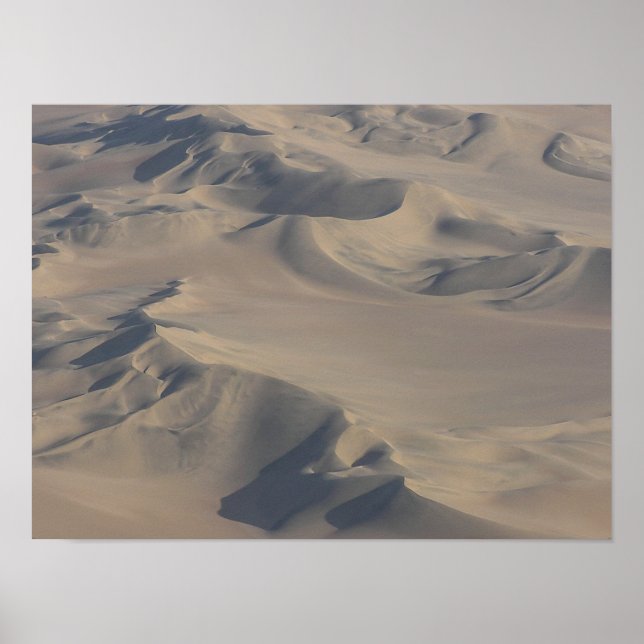 Dunes du désert du Namib vues du ciel Poster (Framsidan)