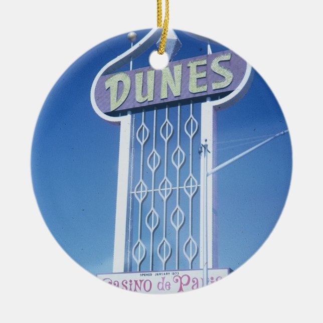 Dunes Hotel Las Vegas Julgransprydnad Keramik (Framsidan)