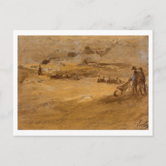 Dunes med Figurer, Vincent van Gogh Vykort