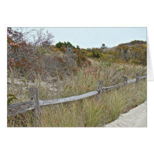 Dunes och Fence Island Beach State Park Hälsningskort