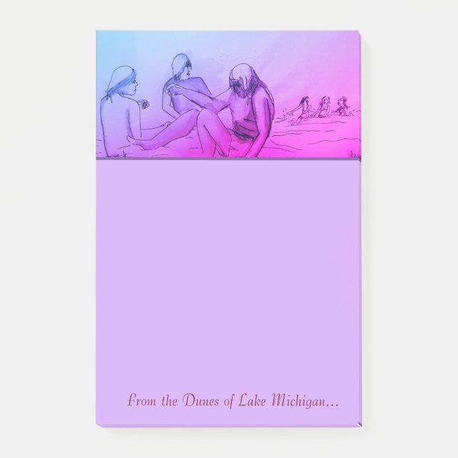Dunes of Sjö MichiganPost-it Notes Post-it Block (Framsida)