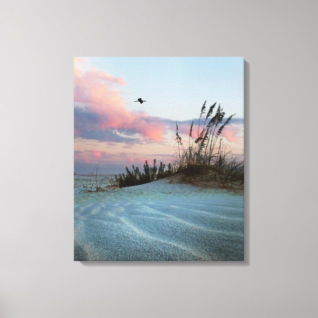 Dunes Sunset Canvas Photo Print (Framsida)